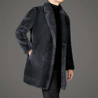 Herren eleganter weicher Mantel | Winter