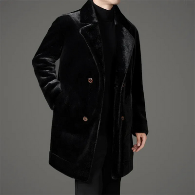 Herren eleganter weicher Mantel | Winter
