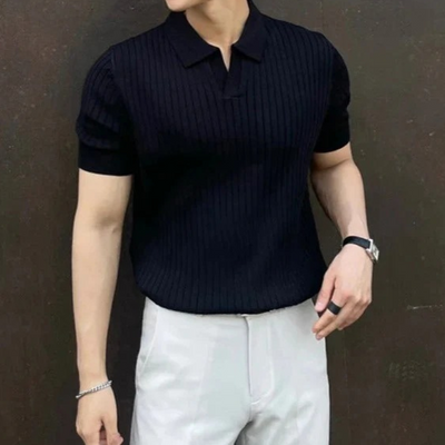 Herren elegantes Sommer-Poloshirt | Kurz