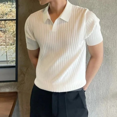 Herren elegantes Sommer-Poloshirt | Kurz