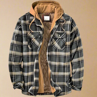 Herren Flanell-Winterjacke - Emanuel in Grau