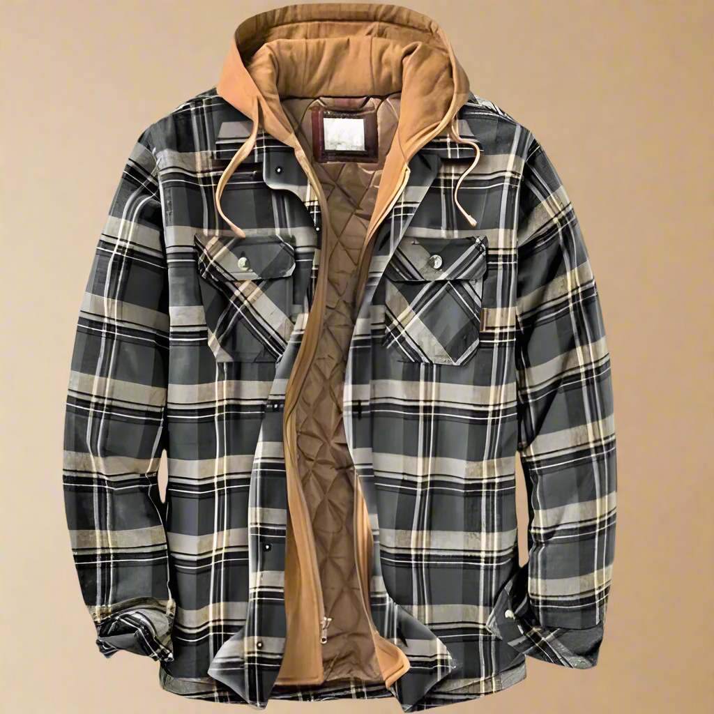 Herren Flanell-Winterjacke - Emanuel