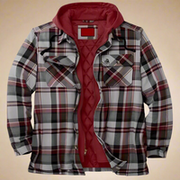 Herren Flanell-Winterjacke - Emanuel in Rot