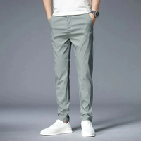 Edmund | Herren Chino Hose | Jogger in Blau Grau