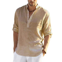 Eberhard | Herren Freizeithemd | Langarm in Beige