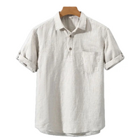 Joren | Herren Freizeithemd | Kurzarm in Beige