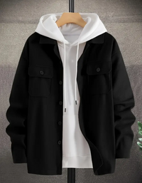 Dylane | Herren Herbst Jacke | Kurz Mantel in Schwarz