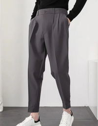 Aiden | Herren High-Waist Hose | Bequeme in Anthrazit