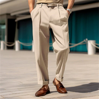 Dankard | Herren High-Waist Hose | Weiße in Khaki