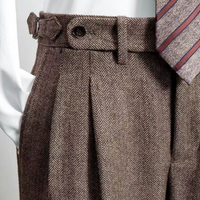 Dietrich | Herren Hose Elegant | Blau in Braun