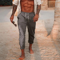 Hezrich | Herren Sommer Hose | Leichte in Grau