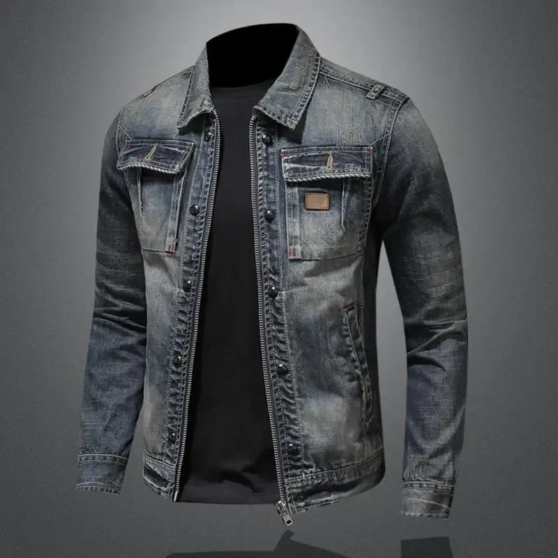 Herren-Jeansjacke im Vintage-Stil | Herbst