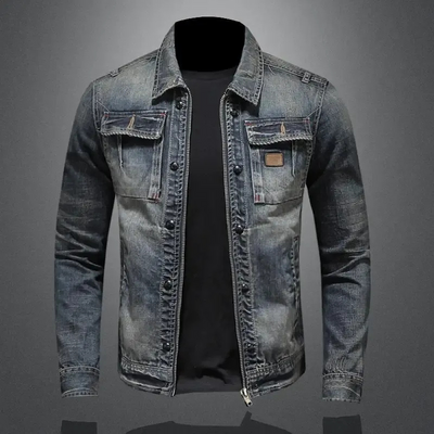 Herren-Jeansjacke im Vintage-Stil | Herbst