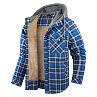 Siegbert | Herren Kapuze Winterjacke | Outdoor in Blau