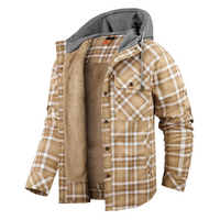 Siegbert | Herren Kapuze Winterjacke | Outdoor in Khaki