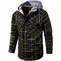 Siegbert | Herren Kapuze Winterjacke | Outdoor in Militärgrün
