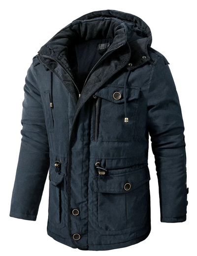 Kilian | Herren Winterjacke mit Kapuze | Wasserdichte Mantel