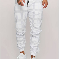 Bodo | Herren Karierte Jogginghosen | Frezeithose in Weiß