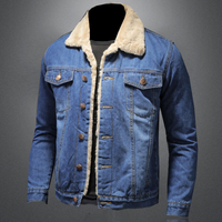 Winston | Gefütterte Herren Jeansjacke | Blau in Blau