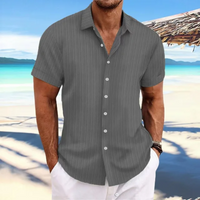 Nico | Herren Kurzarm Hemd | Sommer in Grau
