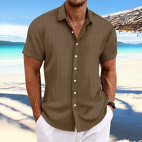 Nico | Herren Kurzarm Hemd | Sommer in Braun