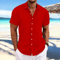 Nico | Herren Kurzarm Hemd | Sommer in Rot
