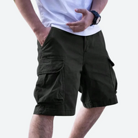 Ewald | Herren Kurze Cargo Hose | Sommer in Schwarz