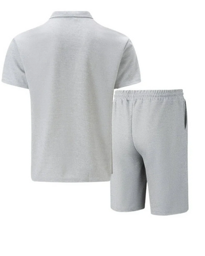 Herren lässiges Poloshirt- und Shorts-Set | kurzer hose