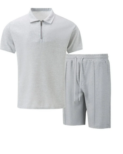 Herren lässiges Poloshirt- und Shorts-Set | kurzer hose