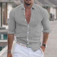 Arvid | Herren Freizeithemd | Langarm in Grau