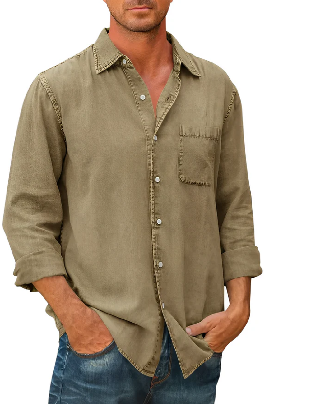 Klaus | Herren Langarm Hemd | Freizeithemd