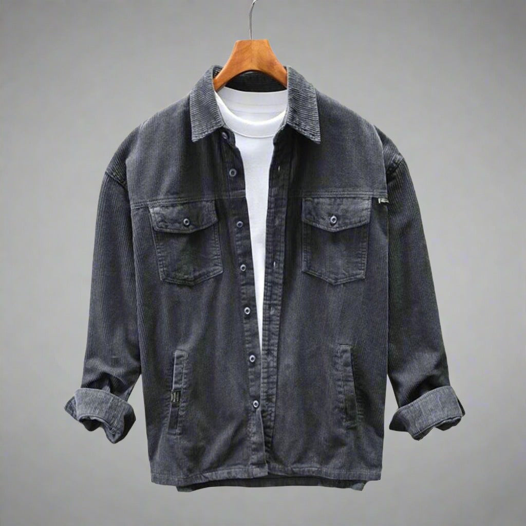 Lincoln | Herren Langarm Hemd | Grau