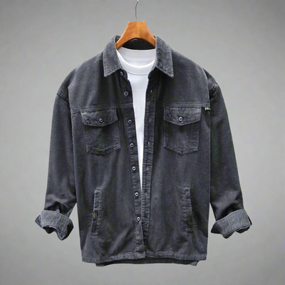 Lincoln | Herren Langarm Hemd | Grau