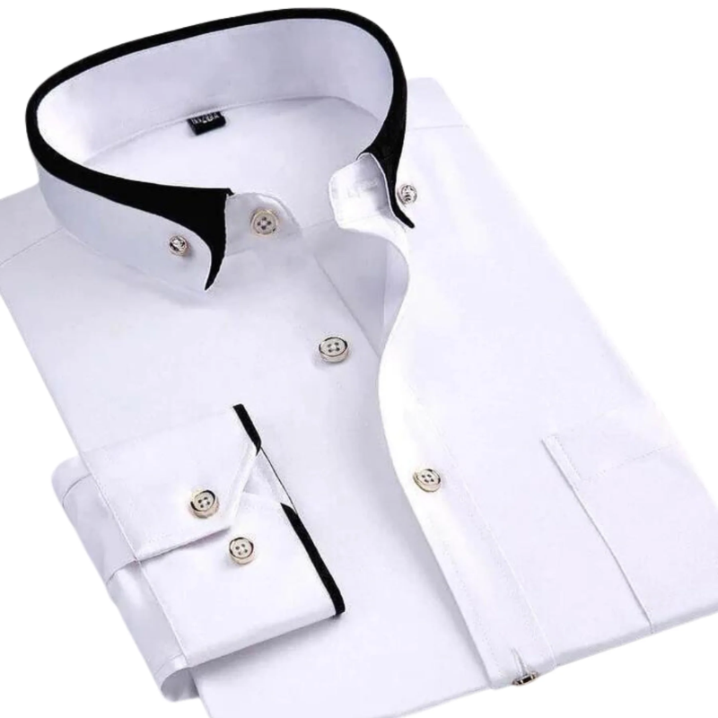 Claudio | Herren Langarm Hemd | Schwarz