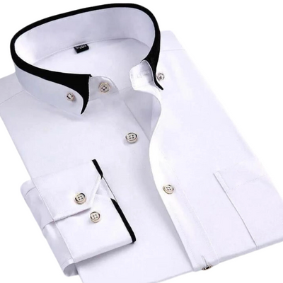 Claudio | Herren Langarm Hemd | Schwarz