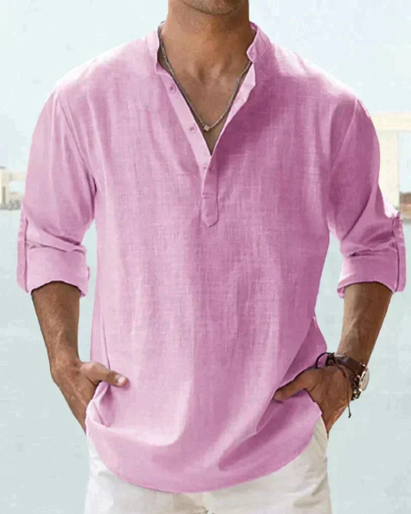 Adler | Herren Langarm Hemd | Stehkragen