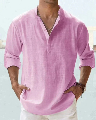 Adler | Herren Langarm Hemd | Stehkragen