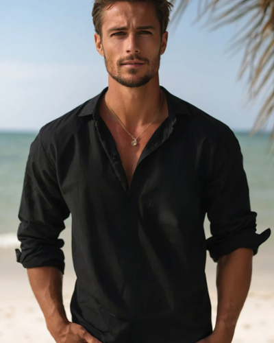 Adler | Herren Langarm Hemd | Stehkragen