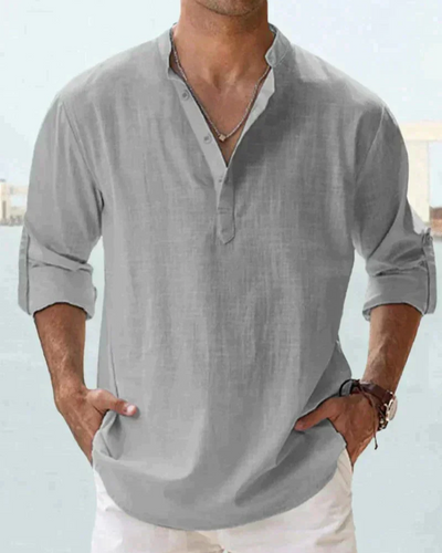 Adler | Herren Langarm Hemd | Stehkragen