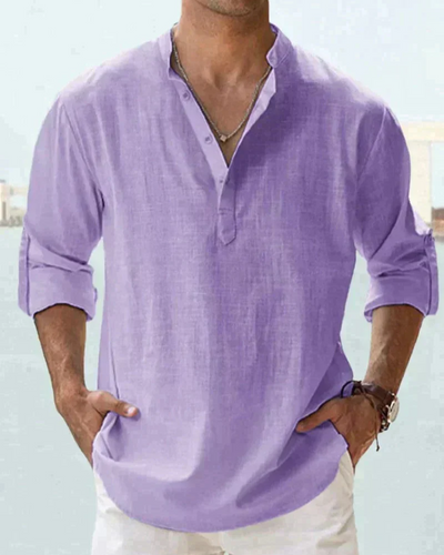 Adler | Herren Langarm Hemd | Stehkragen