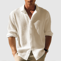 Paul | Herren Langarm Hemd | Sommer in Khaki