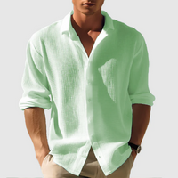 Paul | Herren Langarm Hemd | Sommer in Grün