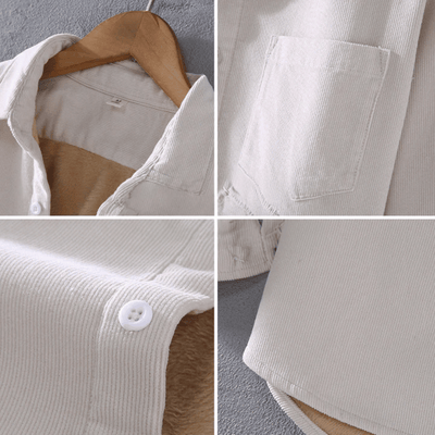 Logan | Herren Langarm Hemd | Weiß