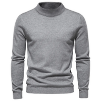 Torin | Herren Stehkragen Strickpullover | Sweatshirt in Grau