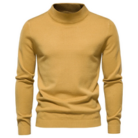 Torin | Herren Stehkragen Strickpullover | Sweatshirt in Gelb
