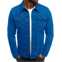 Hubert | Herren Leichte Jeansjacke | Sommerjacke in Blau