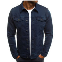 Hubert | Herren Leichte Jeansjacke | Sommerjacke in Dunkelblau