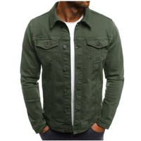 Hubert | Herren Leichte Jeansjacke | Sommerjacke in Grün