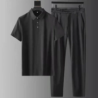 Falko | Herren Sommer Outfit | Trainingsanzug in Schwarz