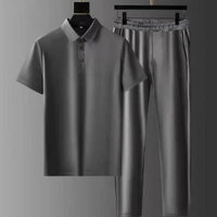 Falko | Herren Sommer Outfit | Trainingsanzug in Grau